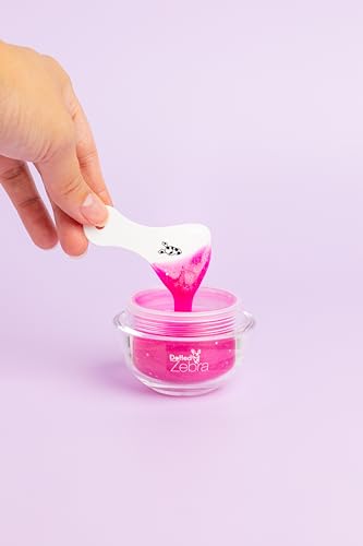 Dotted Zebra Peel Off Sparkle Mask Pink Frenzy, 1.6 oz - With Hyaluronic Acid and Collagen - Hydrating Face Mask - Vegan - For All Skin Types