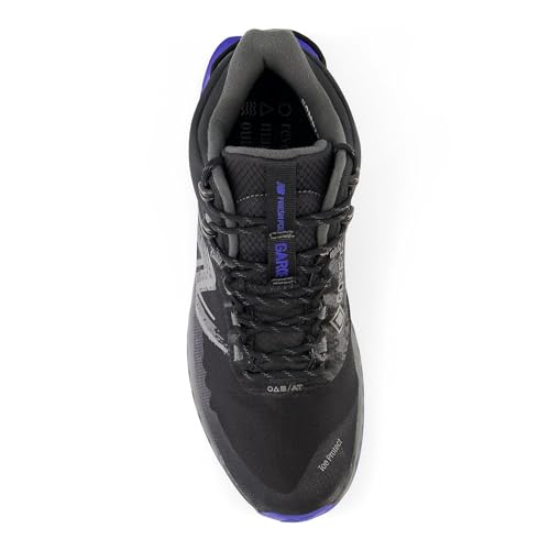 New Balance Men's Fresh Foam Garoé V1 Midcut GTX Trail Running Shoe, Black/Marine Blue/Blacktop, 11 Wide