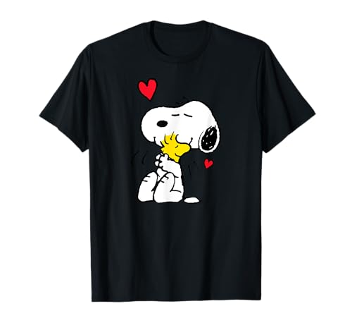 Peanuts Valentine Snoopy and Woodstock Lots of Love Short Sleeve T-Shirt