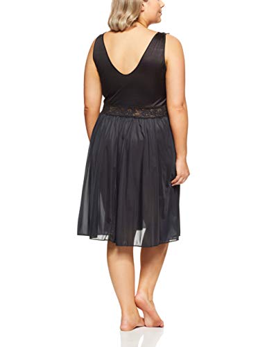 Shadowline Women’s Short Lace Bodice Nightgown 40” Length Sleeveless Gown