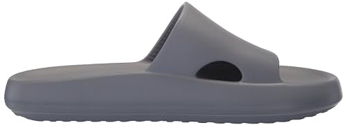 SKECHERS Men's Slide Sandal, Charcoal, 13