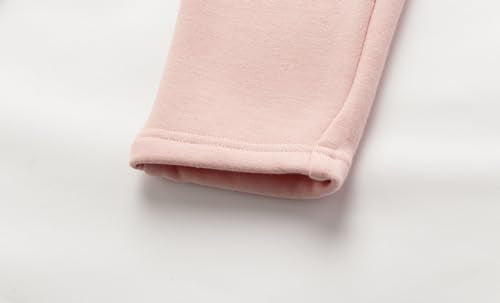 Mud Kingdom Warm Pants for Little Boys Elastic Waist Fleece Brown 5T