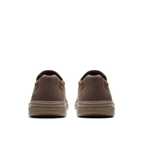 Clarks Men's Bradley Step Loafer, Brown Tumbled, 9.5