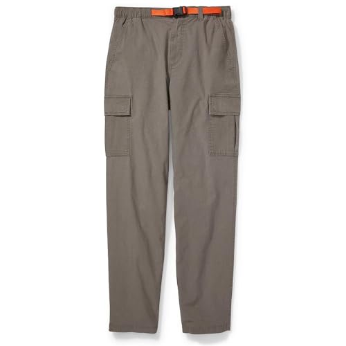 Eddie Bauer Men's Top Out Ripstop Belted Cargo Pants, Flax, Small