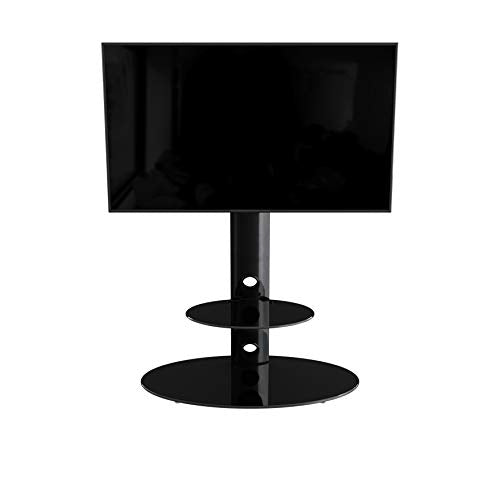 AVF Steel TV Floor Stand with TV Mount Column for 32" to 65" TVs in Black