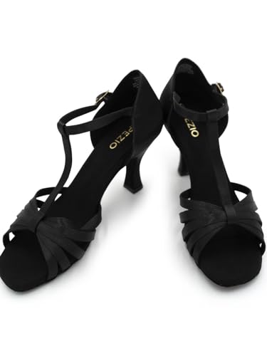 Capezio Women's Sara 2.5" Ballroom Shoe, 8 Black
