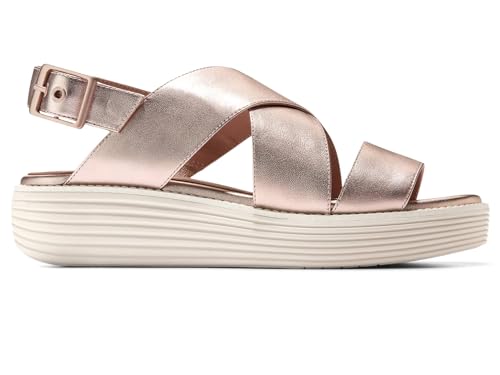 Cole Haan Women's Original Grand Platform Sandal Heeled, Rose Gold Talca/Ivory, 8