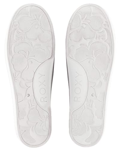 Roxy Women's Bayshore Plus Lx Loafer Flat, White Pu, 11