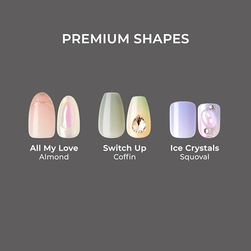 KISS imPRESS No Glue Mani Press On Nails, Color, 'Baby why so Blue', Blue, Short Size, Squoval Shape, Includes 30 Nails, Prep Pad, Instructions Sheet, 1 Manicure Stick, 1 Mini File