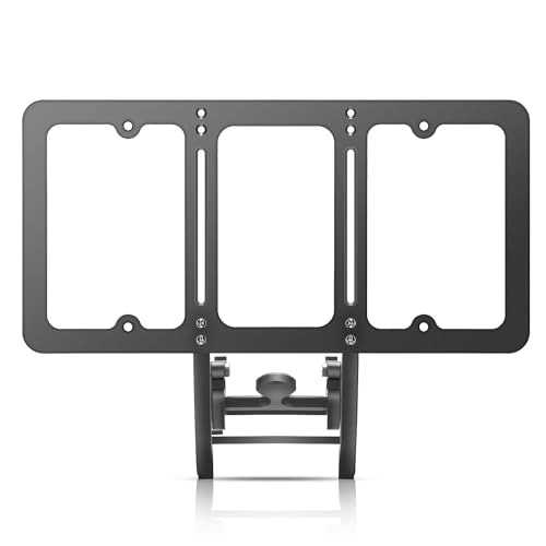 TesFram 2023-2017 Model 3 License Plate Mount, Height-Adjustable & NO Drilling Front License Plate Holder with Anti Theft Features (Not Compatible with Highland Version)