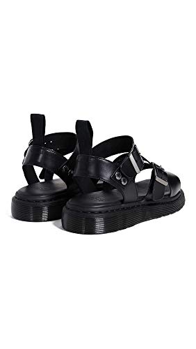 Dr. Martens Mens Strap Sandal Gryphon, Black, 4-5 US