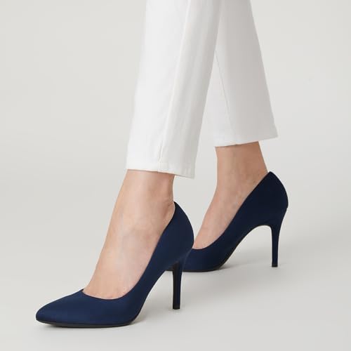Trary Women’s High Heel Dress Pump Pointed Toe Shoe Classic Office Special Dressy Casual