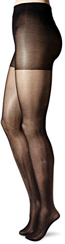 Hanes- Script Tights Seasonless- Control Top- Sheer Toe- Black- Size S- 1 Pack