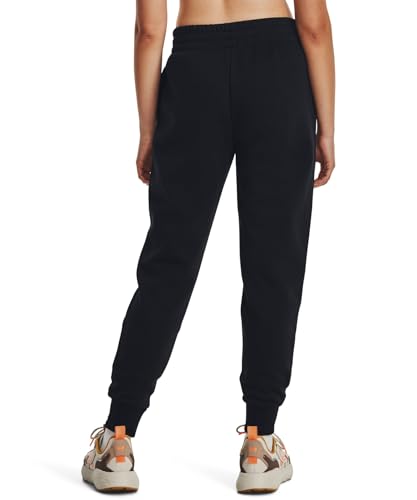 Under Armour Womens Rival Fleece Joggers, (001) Black / / White, Small