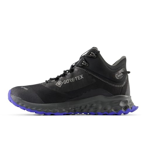 New Balance Men's Fresh Foam Garoé V1 Midcut GTX Trail Running Shoe, Black/Marine Blue/Blacktop, 11 Wide