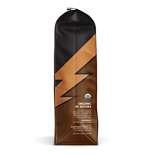 Death Wish Coffee, Medium Roast Ground Coffee, 6 pack