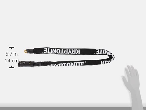 Kryptonite Keeper 712 Combo Bike Chain Lock, 4 Feet Long 7mm Steel Chain Heavy Duty Anti-Theft Bicycle Chain Lock, 4-Digit Resettable Combination Lock for E-Bike Scooter Road Mountain Bikes