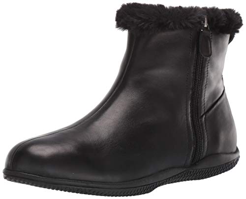 SoftWalk Women's Helena Ankle Boot, Smoke Nubuck, 9 Narrow