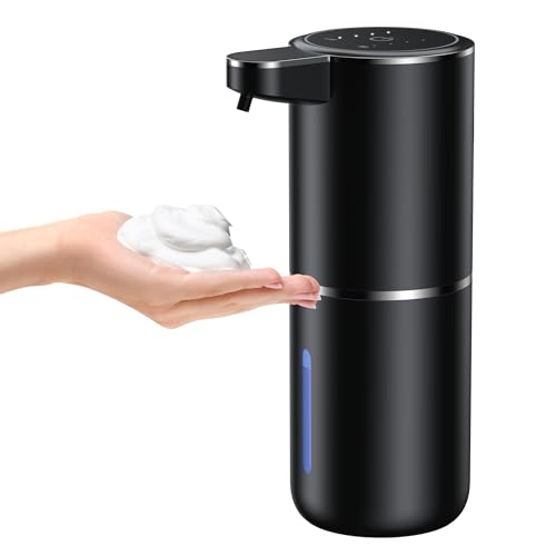 Automatic Foaming Soap Dispenser Foaming Hand Sanitizer Touchless Soap Dispenser Rechargeable with Sensor for Bathroom Kitchen 13.5oz/380ml
