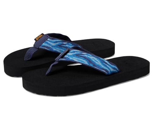 Teva Girls Mush II Sandal, Waves Mood Indigo, 1 Little Kid