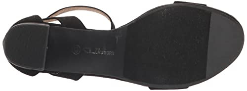 CL by Chinese Laundry Women's Go On 2 Platform Dress Sandal, Black Super Suede, 8 W US