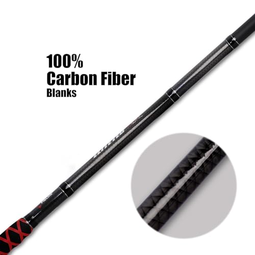 Fiblink Surf Spinning Fishing Rod Carbon Fiber Travel Fishing Rod (9' - 2pcs - MH)
