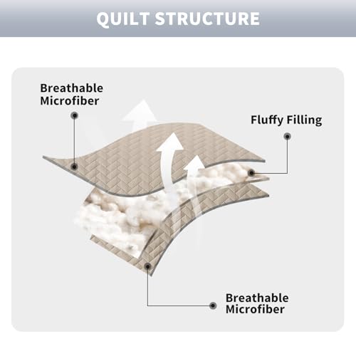 Maple&Stone Quilt Set King Size, Mineral Blue Lightweight Bedspread Ultrasonic Chevron Pattern Light Coverlet for All Season Comforter Bedding Decor - 3 Piece King Bed Cover Sets