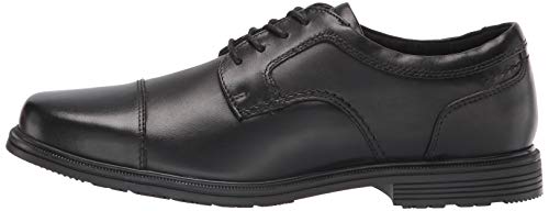 Rockport mens Rockport Men's Robinsyn Waterproof Cap Toe Oxford, Black, 9.5 Wide US