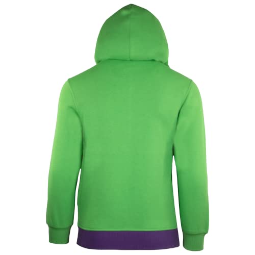 Marvel Avengers Boys Zip-Up Hooded Cosplay Sweatshirt, Black Panther, Hulk, or Miles Morales Spider-Man (Hulk, Size 4)