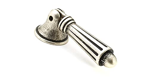 Richelieu Hardware BP15457139 2 1/4-inch (57 mm) x 13/16-inch (20 mm) Old Silver Traditional Cabinet and Drawer Pendant Pull Handle for Kitchen, Bathroom, and Furniture