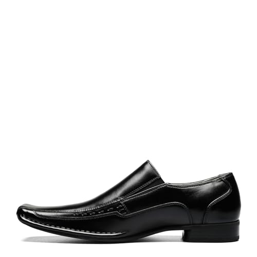 STACY ADAMS Mens Templin Bicycle-toe Slip-on Loafers-shoes, White, 12 US