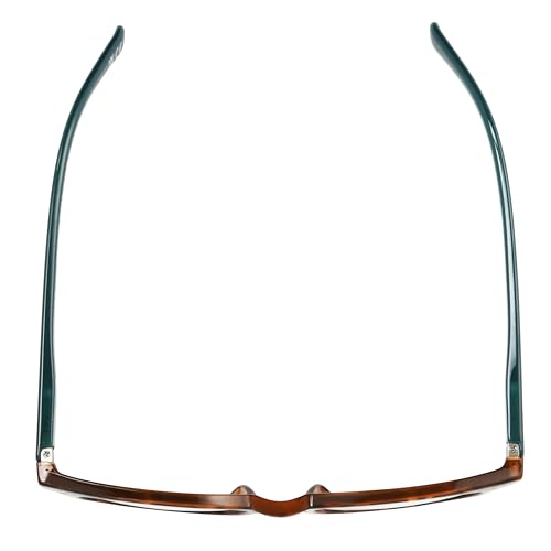 Foster Grant Women's Elodie Round Reading Glasses, Brown Tortoise/Transparent, 59 mm + 1
