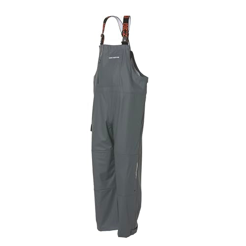 Grundéns Men’s Tourney Bib Fishing Pants | Durable, Waterproof, Iron Grey, Small