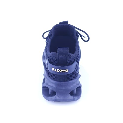 Men's Beach Walking Shoes Quick Drying Mesh Slippers Breathable Non Slip Blade Shoes Suit for Summer Out Camp Black Size 7.5