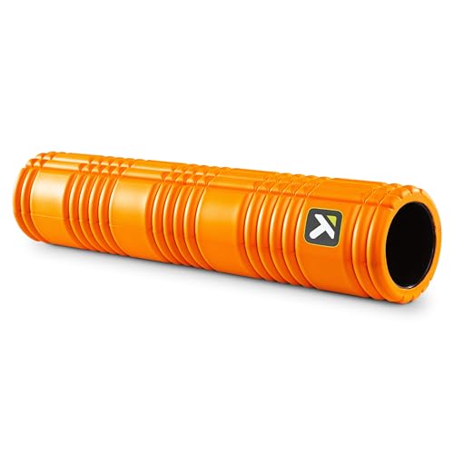 TRIGGERPOINT PERFORMANCE THERAPY GRID Patented Multi-Density Foam Massage Roller Exercise Deep Tissue Muscle Recovery - Relieves Muscle Pain & Tightness, Improves Mobility & Circulation (26"), Orange