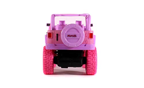 Jada Toys Disney Junior 1:16 Minnie Mouse Jeep Wrangler Remote Control Car, 2.4 GHz Pink Plastic Unisex Toy Vehicle