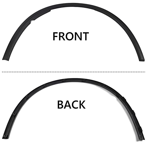 FIONE Front Wheel Arch Fender Cover Trim Moulding Molding Compatible with Dodge Durango 2011-2018 Left Driver Side Fender Flares LH 57010621AD CH1290112