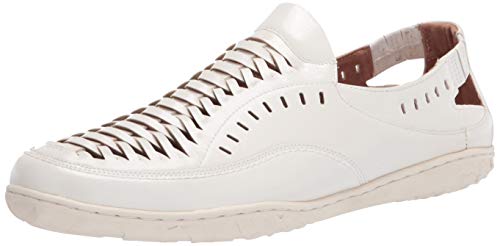 Stacy Adams Men's Ibiza Woven Slip-On Loafer, White, 15