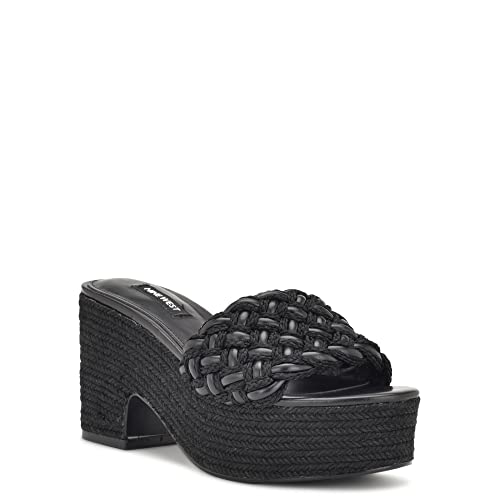 Nine West Women's Roxana Wedge Sandal, Medium Blue 420, 11