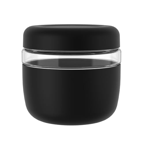 Tronco 24 oz Glass Container with Bamboo Lids, Food Storage Bowls for Soup, Stew & Overnight Oats, 100% Leak & Spill Proof, Airtight, Microwave & Dishwasher Safe, BPA-Free