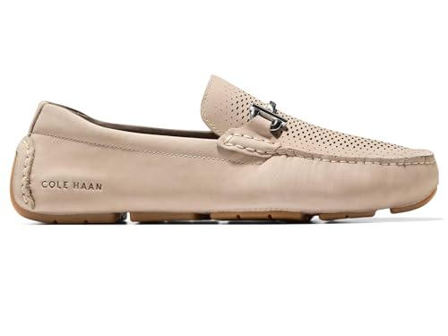 Cole Haan Men's Grand Laser Bit Driver Driving Style Loafer, Lava/Black Walnut, 10 Wide