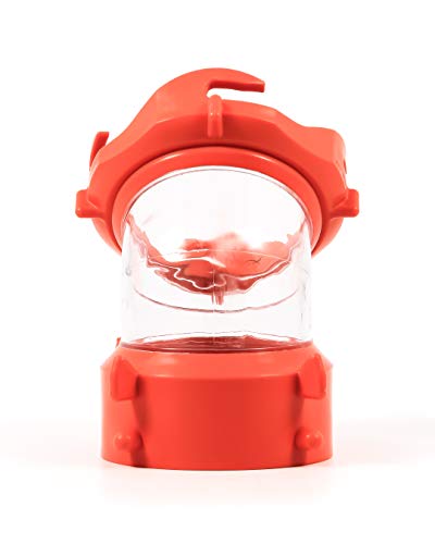Camco RhinoFLEX Clear 45-Degree Camper/RV Sewer Hose Swivel Fitting - Features a Swivel Lug Fitting & a 4-Prong Bayonet Fitting - Made of Heavy-Duty Resin (39847)
