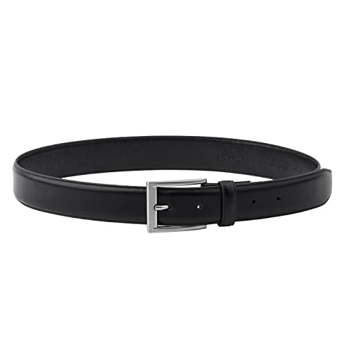 Gelante Men's Classic Dress Leather Belt G2064-Black-S (30-32)
