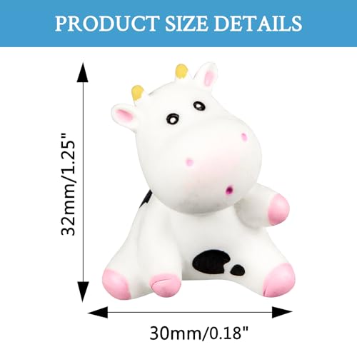 3D Cow Decoration Charms, Cute Charm Gift for Toddler Girls Kids Teens Women Adults
