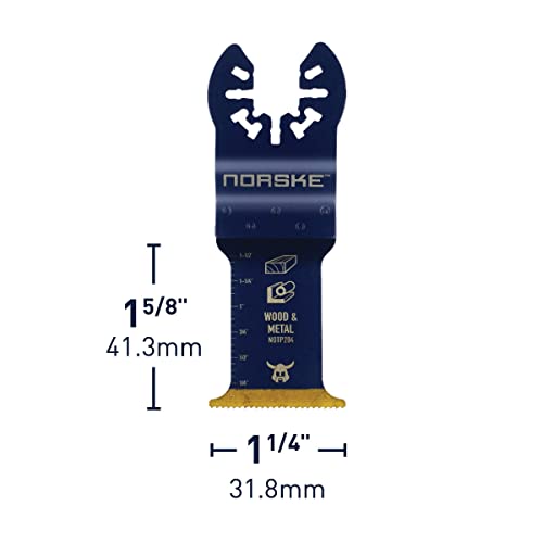 Norske Tools NOTP236 3-in-1 Cutting, Scrapper & Rasping Oscillating Multi Tool Accessory | Oscillating Saw Blades