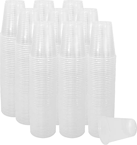 Upper Midland Products 5 oz Cups Disposable Plastic Bulk 2500 Case, These Small Disposable Translucent Cups Are Extra Sturdy, Small Cups For Everyday Use