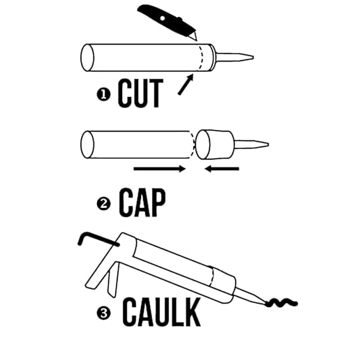 TubeANew XL Large Caulk Tube Saver - Repair and Reuse Dried or Clogged Tubes 5 Pieces for Large Caulk Tubes 28 oz. 900 ml.
