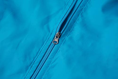 Spmor Women's Lightweight Waterproof Rain Jacket Packable Windbreaker Running Coat Pink 3XL