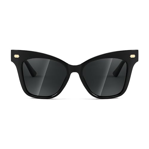 FEISEDY Trendy Polarized Sunglasses, Retro Cateye Frame for Women, UV400 Protection Shades B0009
