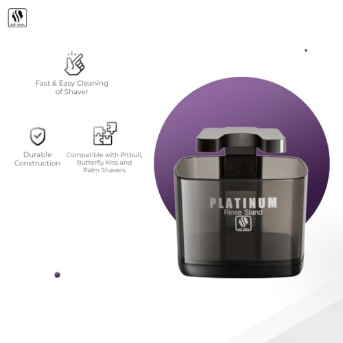 Skull Shaver Platinum Rinse Stand - Ultimate Cleaning Solution for Pitbull & Butterfly Shavers